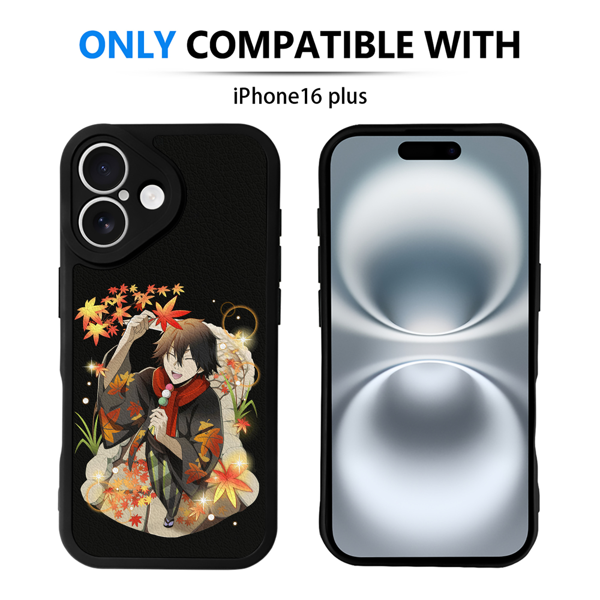 （画像用） 文豪ストレイドッグス Bungo Stray Dogs 【iPhone 16シリーズ対応】シリコンスマホケース（レザー調） 材質：シリコン